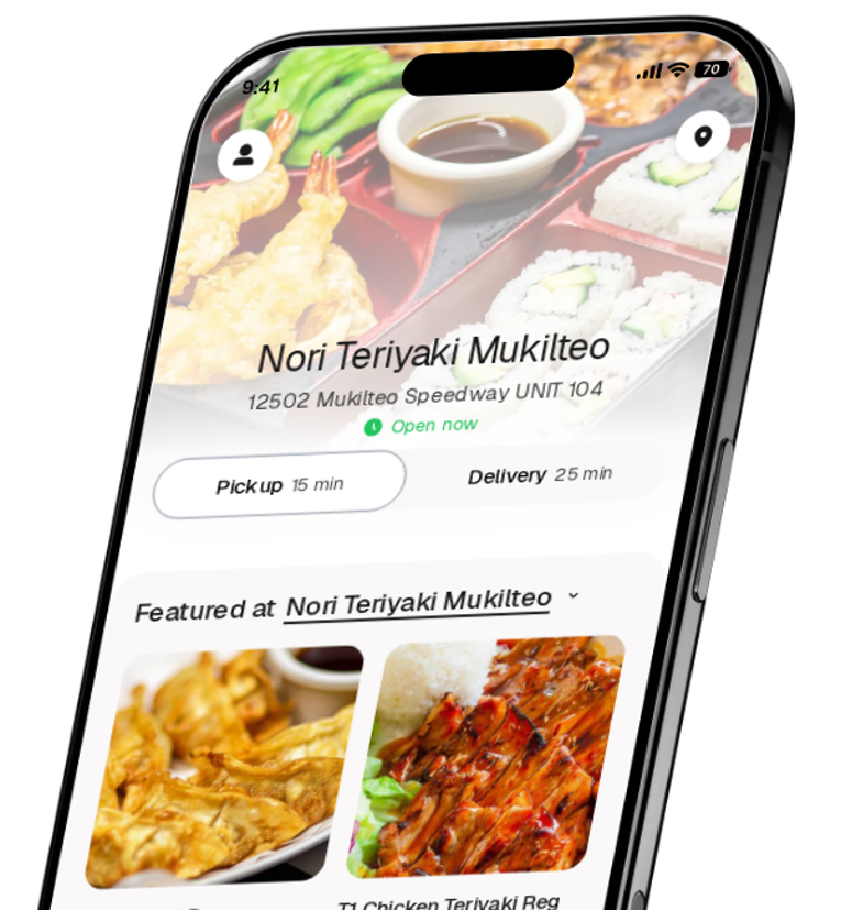 Nori Teriyaki Mukilteo app preview